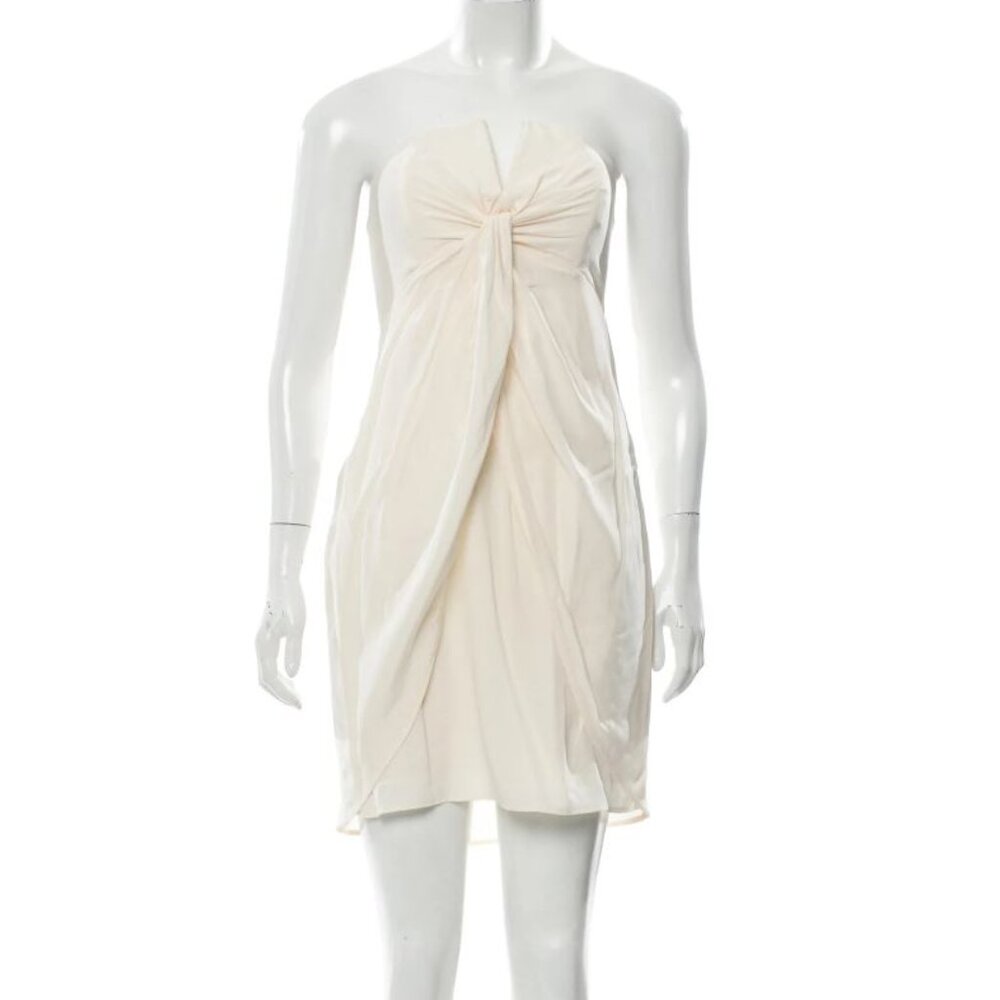 Zimmermann Cream Strapless Mini Dress